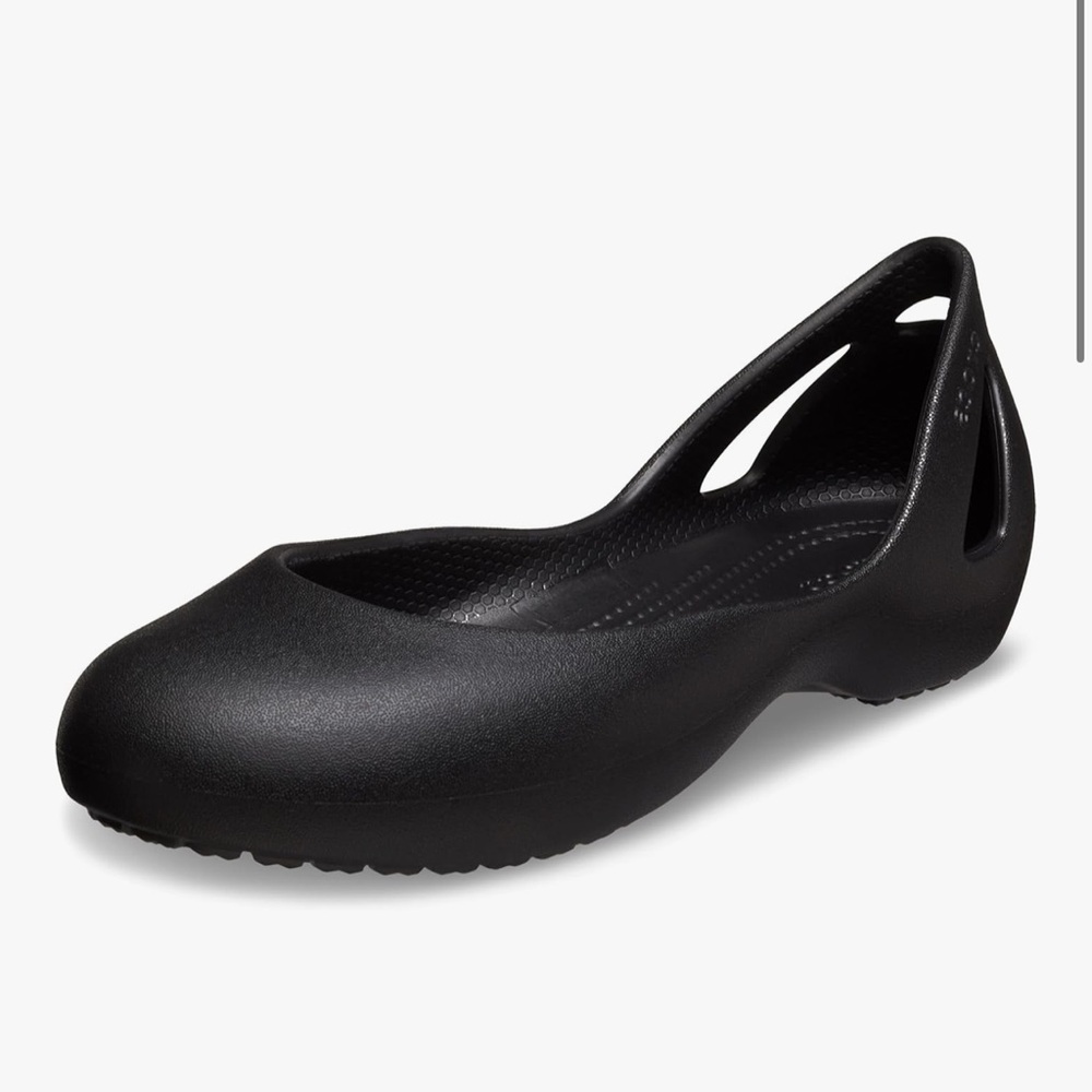 CROCS Black Flats Slip-On Non-Slip Shoes